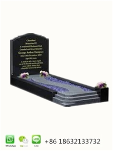Shanxi Black Rectangle Upright Tombstone