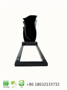 Shanxi Black Rectangle Upright Tombstone