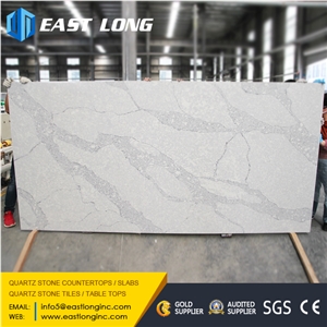 20mm Calacatta Quartz Artificial Marble Stone Slabs