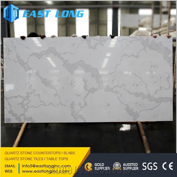 20mm Calacatta Quartz Artificial Marble Stone Slabs