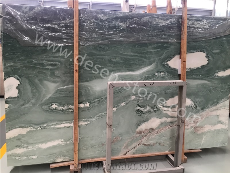 Jade Jasper/Green Jade/Jade Green Onyx Stone Slabs&Tiles Book-Matching