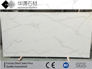 Artificial Man Made Stone Statuario White Quartz Stone Tiles and Slabs