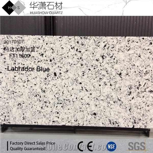 Labrador Blue Colourful Artificial Man Made Quartz Stone Tiles & Slabs