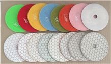 100Mm 7 Steps Polishing Pads For Stone Dry Polishing