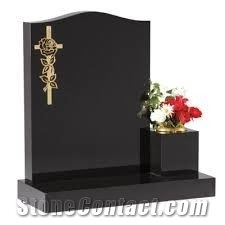 Black Granite Rectangular Monument