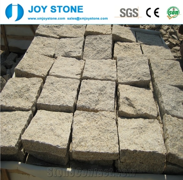 Cheap Natural Split Yellow Rusty Granite G682 Paving Cube Stone Floor