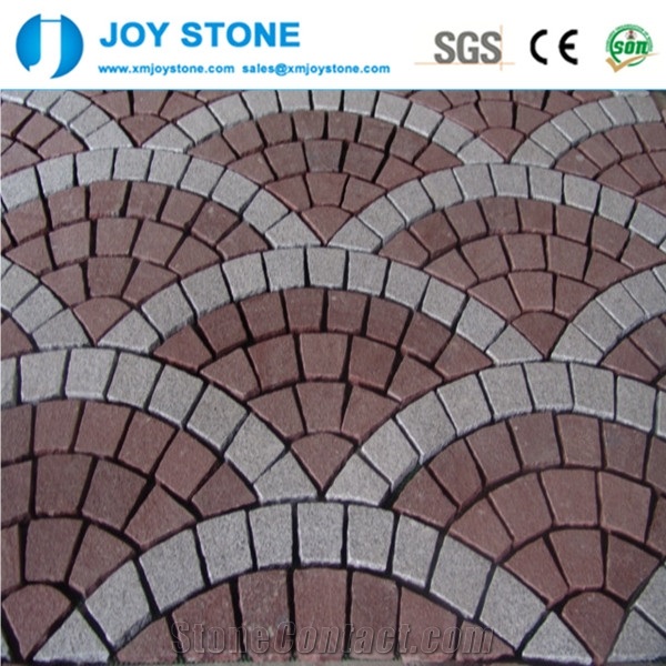 China Hot Sell Dayang Red Porphyry Granite Flamed Garden Pavements