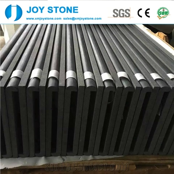 Chinese Cheap Custom Size Tiles Hainan Black Basalt 12 X24