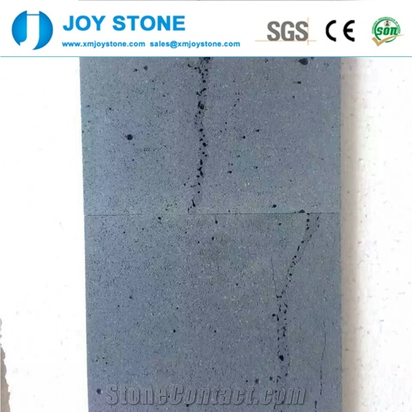 Chinese Cheap Custom Size Tiles Hainan Black Basalt 12 X24