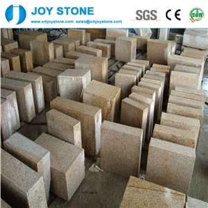 G682 Granite Kerbstone Types Flamed Cube Yellow for Sale