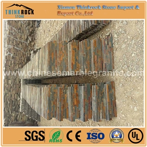 Chinese Hot Sale Rusty Grey Mixed Brown Ledge Thin Brick Veneer