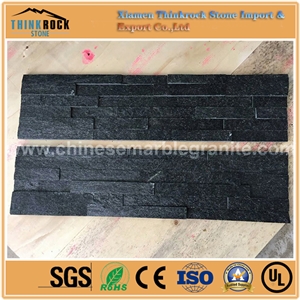 Comfortable Service Fantasy Pure Black Ledge Stone Veneer Wall