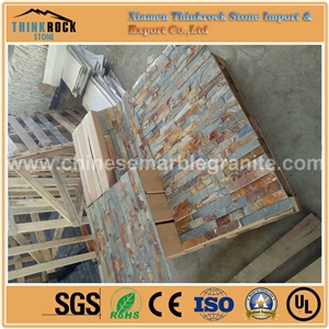 Cost-Effective Natural Split Rusty Brown Ledge Cutting Stone Veneer