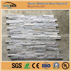 Great Natural Black Mixed Grey Ledge Faux Stone Wall