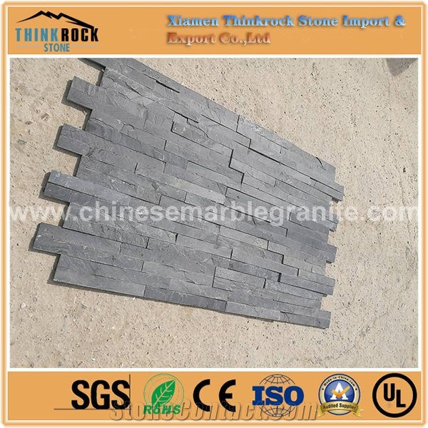 No Radioactivity Basalt Pure Black Ledge Exposed Brick Wall