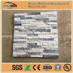 Synthetic Sandstone Black Mixed White Culture Faux Stone Wall
