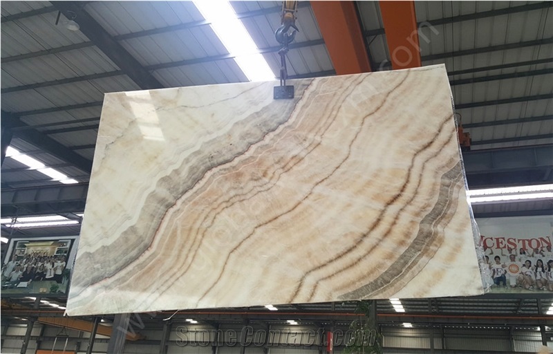 Beige Onyx Slab & Tile, China Beige Onyx