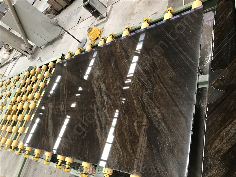Quicksand Brown Granite Tiles and Slabs, Water Jet Brown Granite Tiles