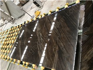 Quicksand Brown Granite Tiles and Slabs, Water Jet Brown Granite Tiles