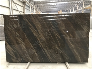 Quicksand Brown Granite Tiles and Slabs, Water Jet Brown Granite Tiles