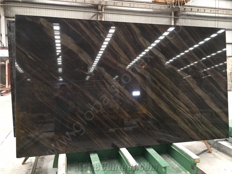 Quicksand Brown Granite Tiles and Slabs, Water Jet Brown Granite Tiles