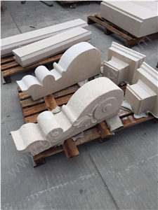 Turkish Crema Cloudy Limestone Sculpture Wall Stone