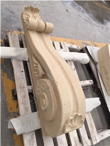 Turkish Crema Cloudy Limestone Sculpture Wall Stone
