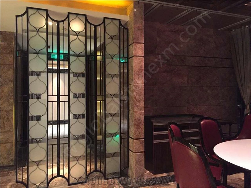 Violet Glod Marble Slab Tile Panel Interial Decorations