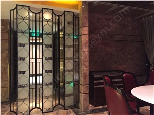 Violet Glod Marble Slab Tile Panel Interial Decorations