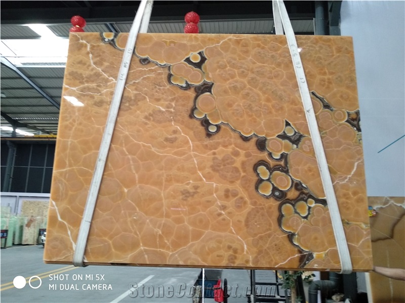 Backlit Translucent Agate Onyx Slabs & Tiles,Yellow Onyx Wall Covering