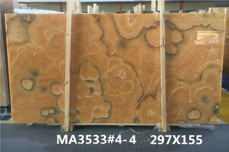 Backlit Translucent Agate Onyx Slabs & Tiles,Yellow Onyx Wall Covering