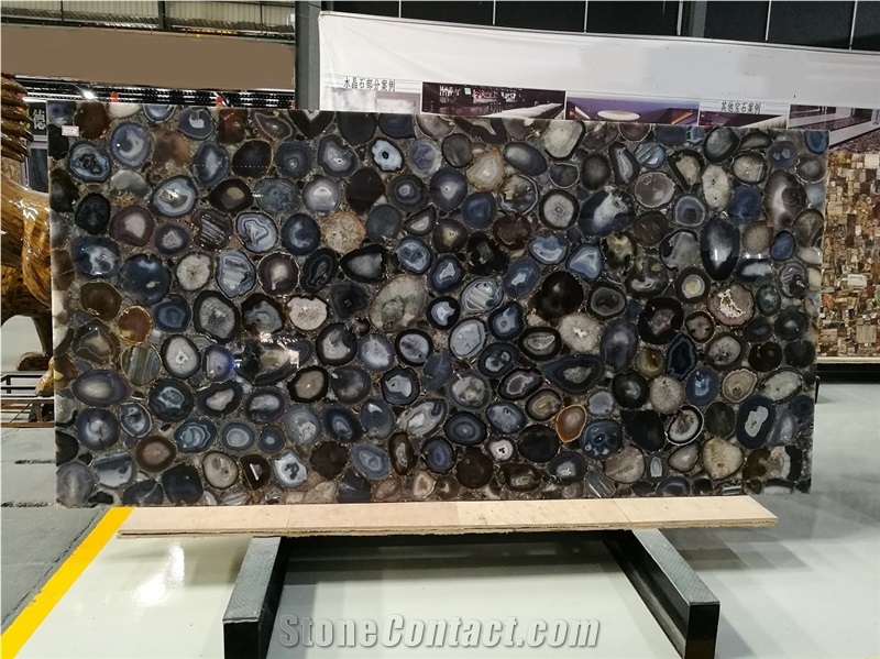 Brown Agate Gemstone Desk Tops, Kitchen Island Tops,Countertops