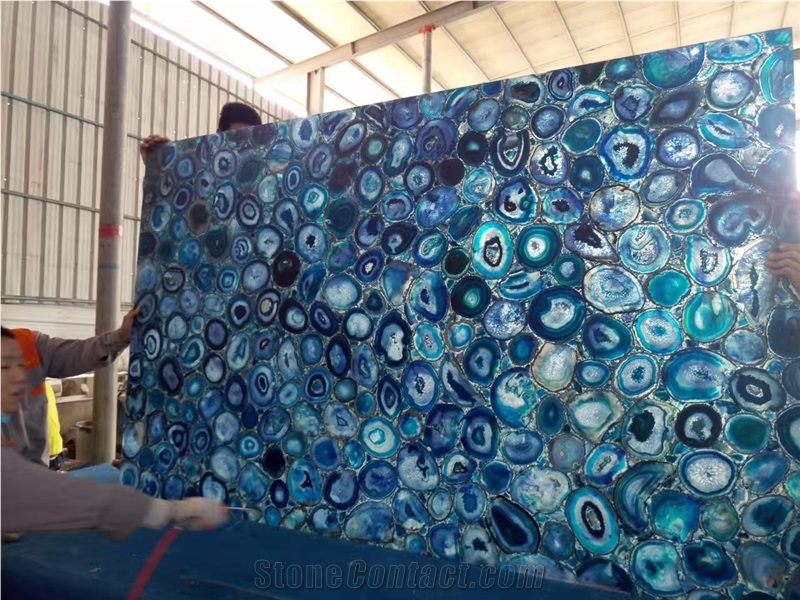 Brown Agate Gemstone Desk Tops, Kitchen Island Tops,Countertops