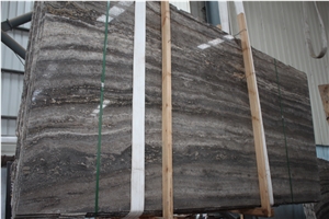 Iran Takab Silver Travertine Slab & Tile,Iran Grey Travertine Flooring