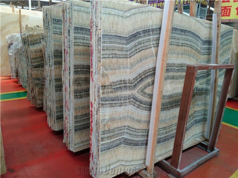 Tukey Silver Onyx Slabs & Tiles,Grey Onyx Slabs