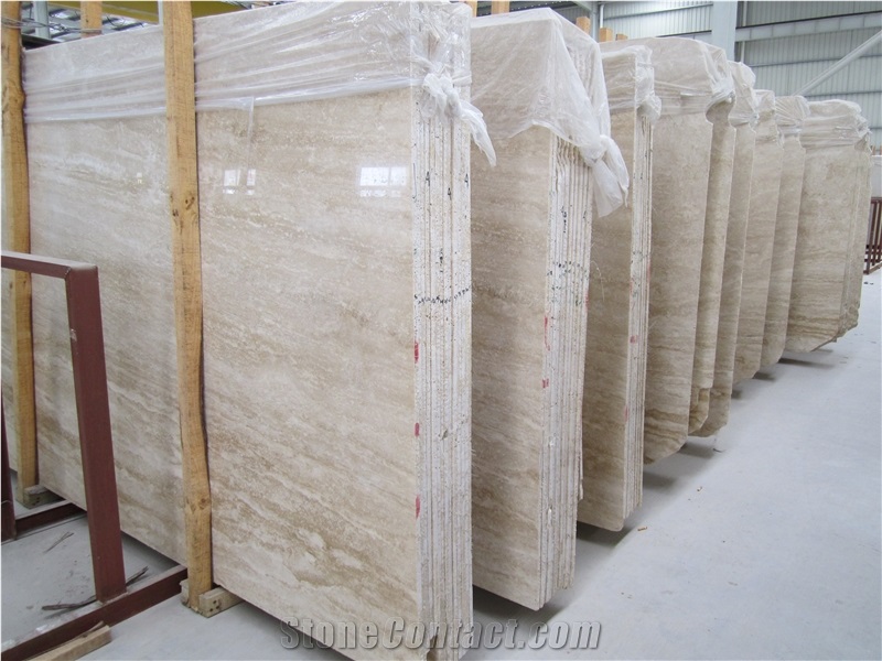 Turkey Light Travertine Slabs & Tiles,Vein Cut Light White Travertine