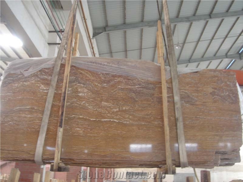 Walnut Travertino/Marron Alhambra Travertine Slabs & Tiles from Iran