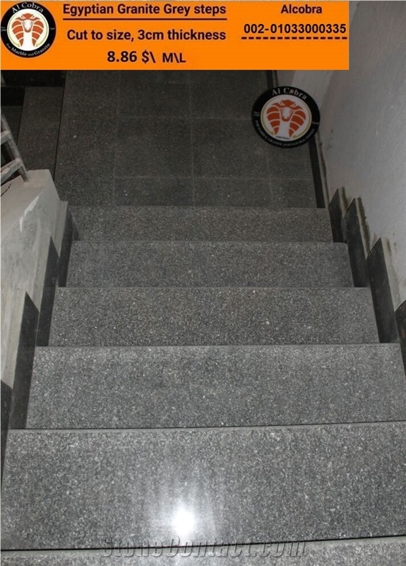 Egyptian Grey Granite Steps