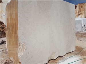 Antalya Beige with Fossils Marble Block