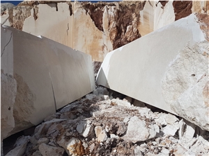 Antalya Beige with Fossils Marble Block