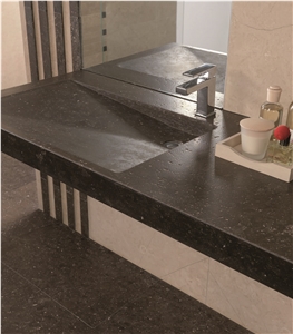 Rectangular Drop-In Marble Bathroom Sink