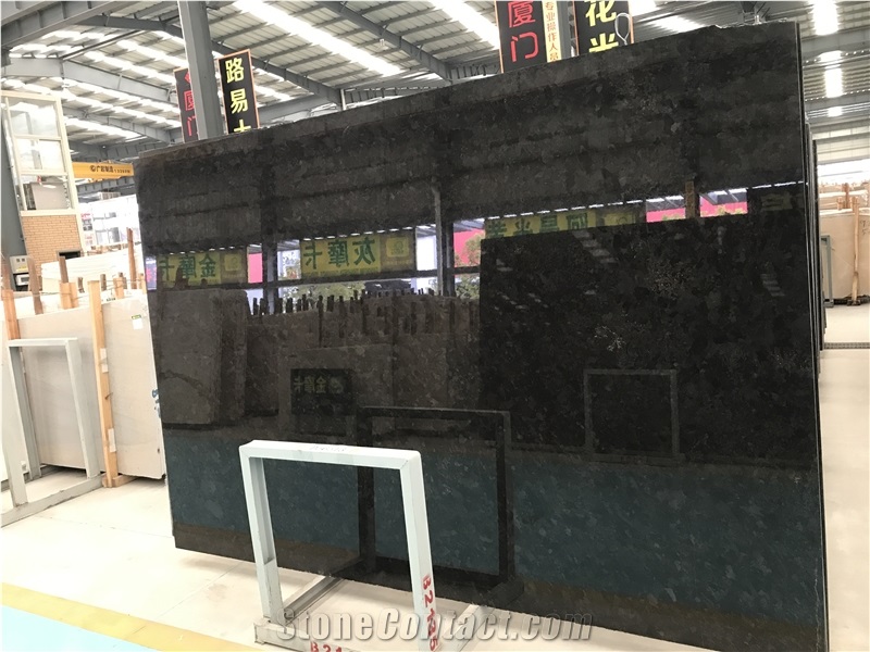 Angola Black Granite Slabs & Tiles, Black Angola Granite Antique Black