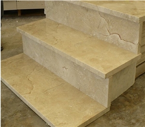 Beige Marble Crema Marfil Modern Stairs Riser/Treads Beige Marble Crema Marfil Modern Stairs Riser/Treads