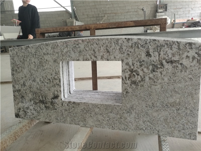 Bianco Antico Potiguar Aran White Granite Kitchen Countertops