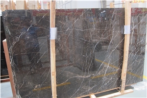 China Dark Emperador Marble St Laurent Brown Black Grey Marble Slabs China Dark Emperador Marble St Laurent Brown Black Grey Marble Slabs