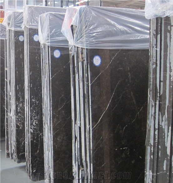 China Dark Emperador Marble St Laurent Brown Black Grey Marble Slabs