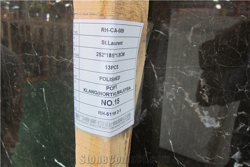 China Dark Emperador Marble St Laurent Brown Black Grey Marble Slabs
