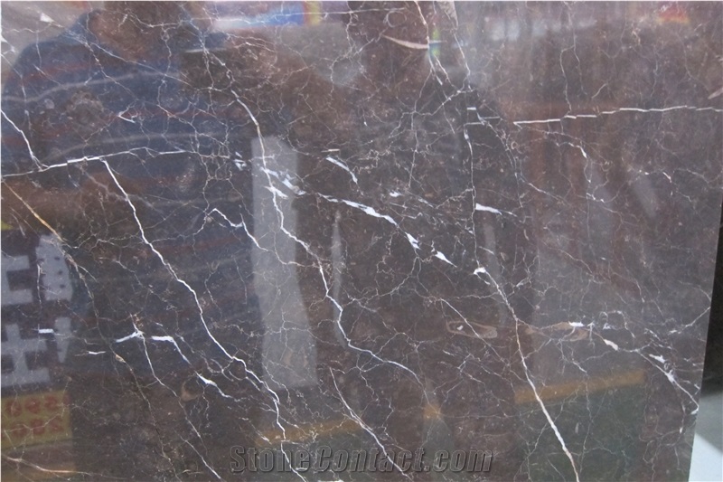 China Dark Emperador Marble St Laurent Brown Black Grey Marble Slabs