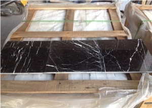 China Nero St Laurent 10mm Brown Black Grey Marble Tile