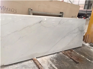 Colorado Lincoln White Marble with Gold Vein Colorado Yule Marble Slab